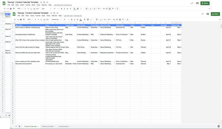 7 Steps to Create a Content Calendar [Free Template]